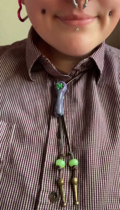 Packed Greens Bolo Tie