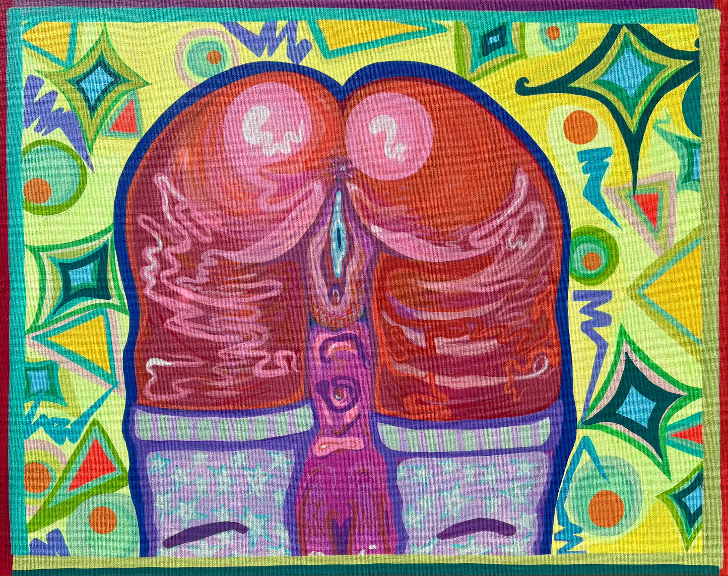 Bending Booty *ORIGINAL PAINTING*