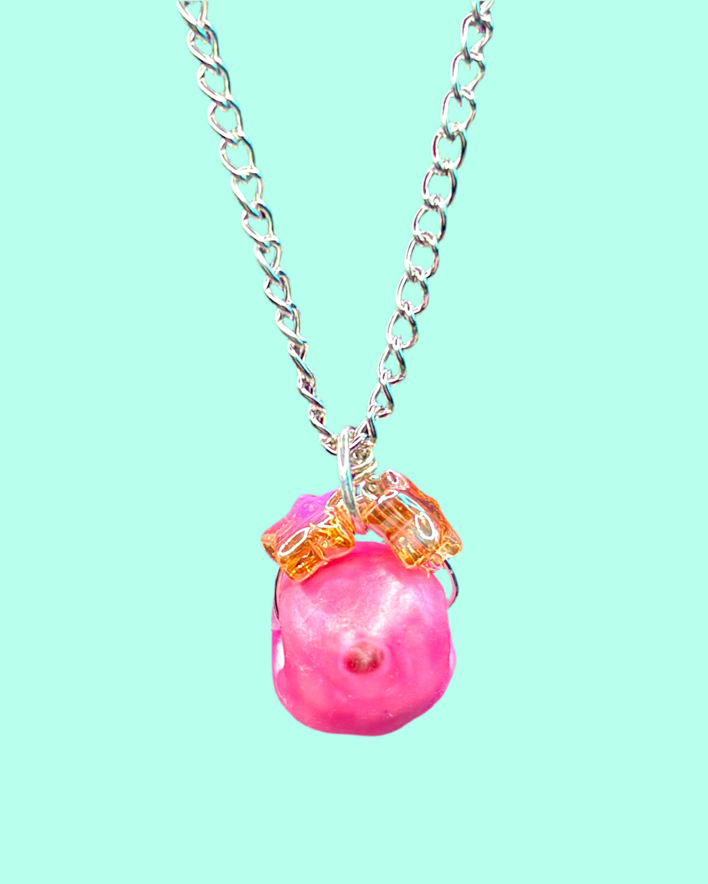 Pink BooBead Necklace