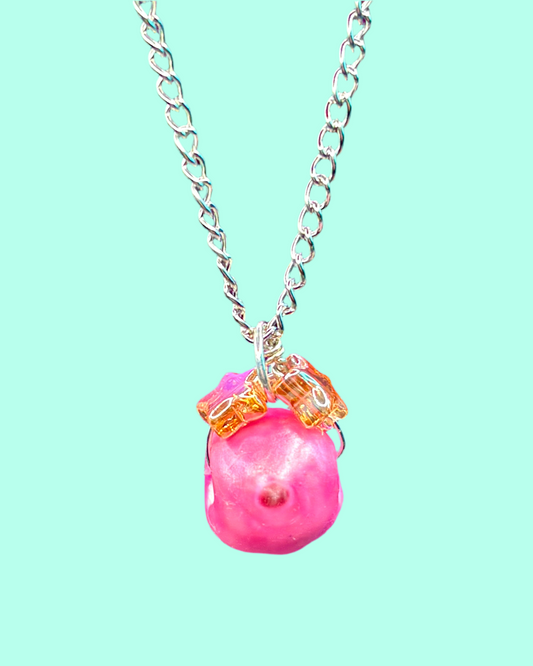 Pink BooBead Necklace