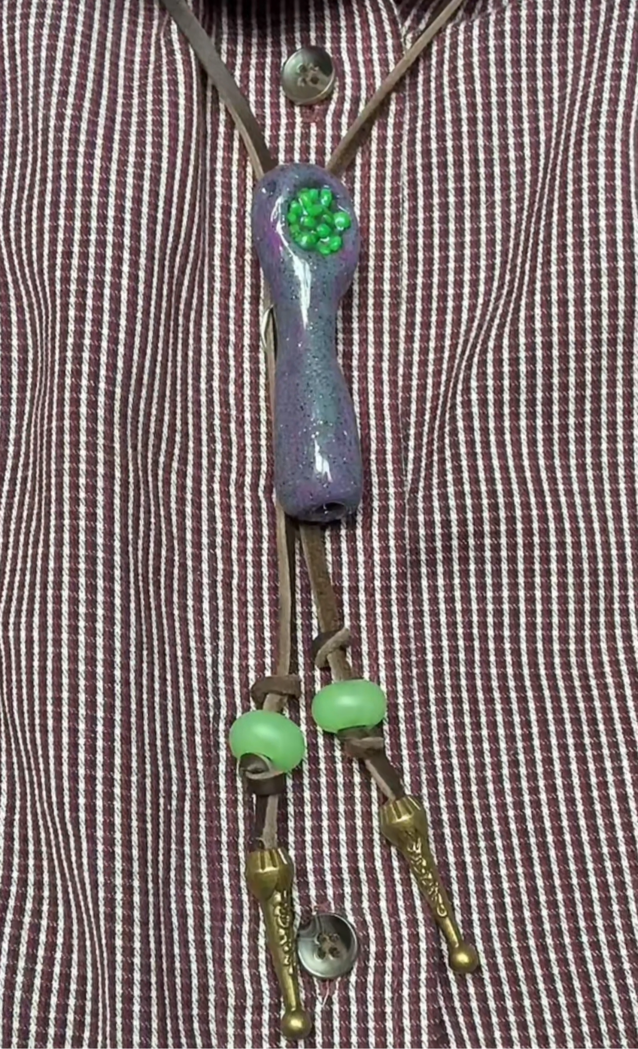 Packed Greens Bolo Tie
