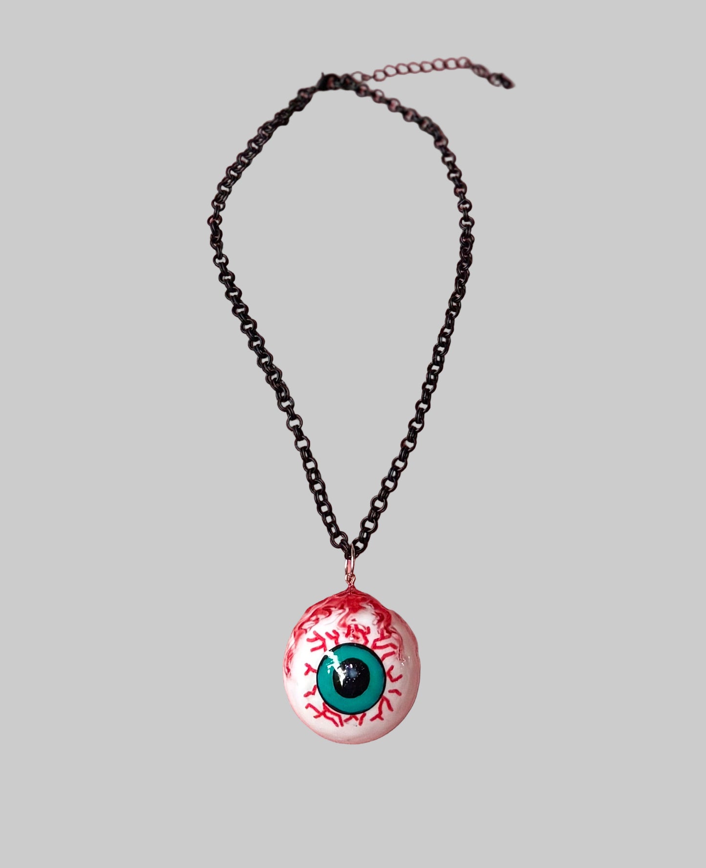 Green Eyeball Necklace